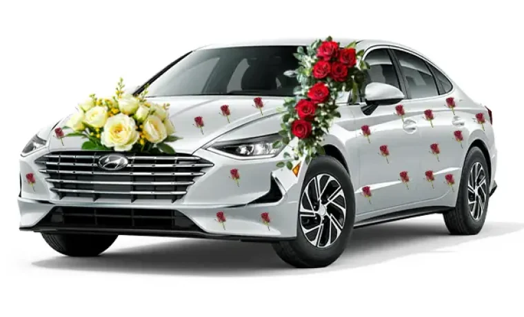 Hyundai Sonata wading Rent a Car